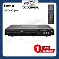 Denn DVD-26HUK DVD Player (HDMI/AV Output/Mic Input/USB/MP4/MP3/CD Ripping/Karaoke) FIXIA