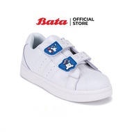 Bata บาจา รองเท้านักเรียนพละ ช่วงอายุ 5 - 9 ปี สายปรับระดับได้ สำหรับเด็กผู้ชาย รุ่น Galaxy สีขาว รห