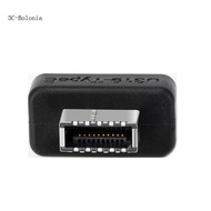 BO Efficient USB Front Panel Adapter for Connecting Type C Devices to 19Pin Motherboards Headers Sup
