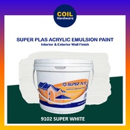 [18 LITER] SUPERPLUS WHITE PAINT EMULSION |Wall Celling Cement Paint | Cat Simen Putih Dinding Dalaman Interior Exterior