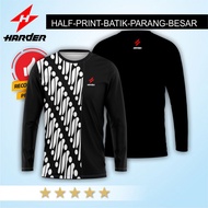 Baju Kaos Pria Dewasa Lengan Panjang BATIK PARANG BESAR JUMBO - ZIPZIP