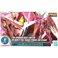 [READY STOCK] Bandai RG 1/144 The Gundam Base Limited 00 Qan [T] Full Saber (Trans-Am Clear) RG 00 Q