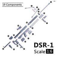 1/6 Scale DSR1 Toy Gun Model Puzzles Building Bricks Gun Soldier Rifle Weapon