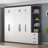 Rental Room Large Wardrobe Rice Cabinet Solid Wood Wardrobe Overall 2 Combination Bedroom Wardrobe F