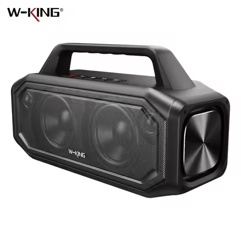 W-KING BT261-2 Bluetooth Wireless, 80W Portable Outdoor Speakers Loud with Bass Boost, Stereo Pairin