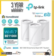 TP-LINK BE65 BE11000 WIFI 7 TRI-BAND WHOLE HOME AI-DRIVEN MESH WIFI ROUTER WITH HOMESHIELD DECO BE65