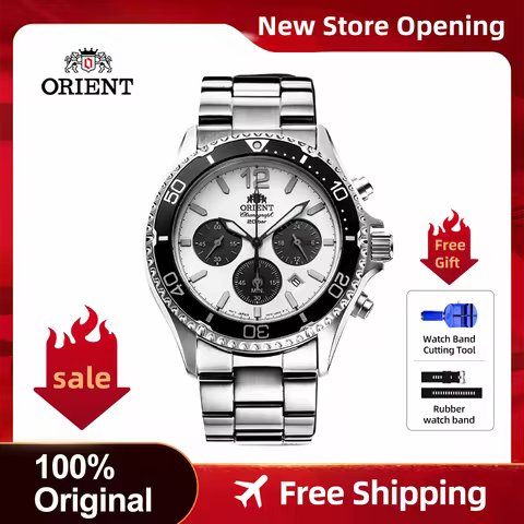 Orient Original Japan Watch Stainless Steel Strap Automatic Mechanical Watch 20Bar Waterproof Sports