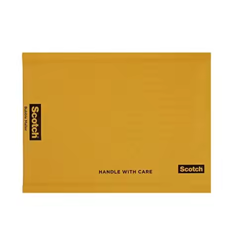 Scotch Bubble Mailer 6 x 9-Inches Size 0 Tan Packaging Material for Secure Document Shipping with Cu