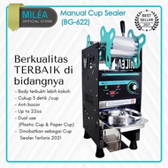 MESIN MILEA - Cup Sealer Machine - Manual Press Cup Plastic Cup Up to 22oz 1 YEAR WARRANTY / BG-622