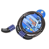 UniversaI TY4271 four-digit password lock Mountain bike wire lock 4-digit password Bicycle lock 4 di