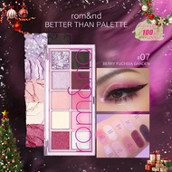 Romand Better Than Palette 07 BERRY FUCHSIA GARDEN Eyeshadow Palette, Natural Daily Color Scheme, Ea
