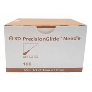 BD PRECISIONGLIDE NEEDLES 13MM / 25MM 30G 100S EXP11/2028