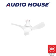 KDK F40GP-MW  100CM WIFI LED LIGHT CEILING FAN  WITH DC MOTOR 10 SPEED WITH REMOTE  COLOUR: MATTE WHITE  1 YEAR WARRANTY