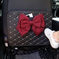 Car Seat Rear Row Anti-Kick Pad Universal Cute Girl Car Interior Supplies Car Back Seat Chair Back W