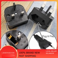 Euro 2 Pin Plug To UK 3 Pin Plug Adapter With Fuse - 5 Amp EU To UK Plugs Power Converter Fused Adap