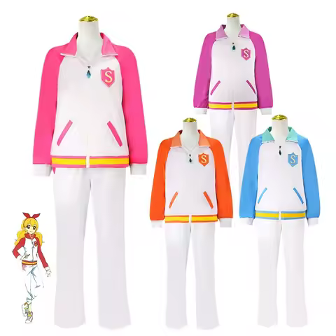 Anime Aikatsu STARS Nijino Yume Nanakura Koharu Sakuraba Rola Cosplay Costume First Quarter Woman Ca