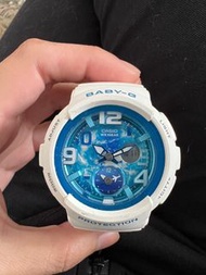 CASIO 卡西歐 手錶 二手 BABY-G BGA-190GL-7B 女錶 樹脂錶帶 防震 世界時間 倒數