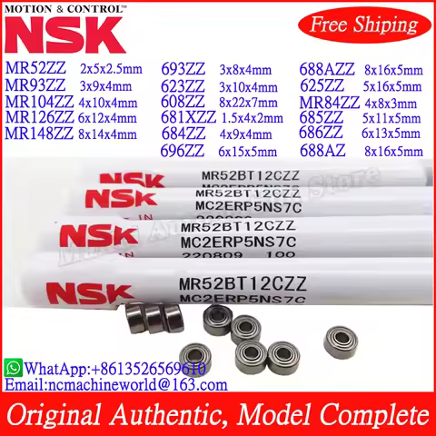 20PCS NSK Bearing MR52ZZ 693ZZ 623ZZ 688AZ 688ZZ MR104ZZ 681XZZ 684ZZ 625ZZ MR84ZZ MR126ZZ 685ZZ 686
