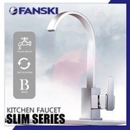 Q-12 Fanski Full Brass Slim Series Pillar Kitchen Tap Water Sink Tap Faucet