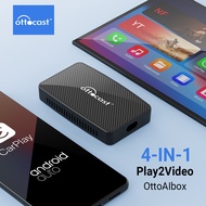 Play2Video Wireless CarPlay Android Auto All-in-one Adapter Built-in 2 Video App Support for Youtube