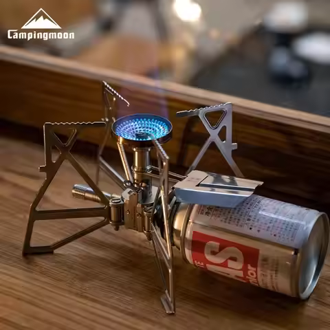 CAMPINGMOON 1PCS XD-3F Electronic Ignition Butterfly Furnace Cassette Furnace Head Camping Picnickin