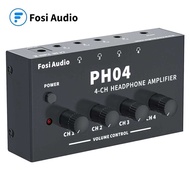 Fosi 4 Channel Audio Headphone Amplifier - PH04-Black