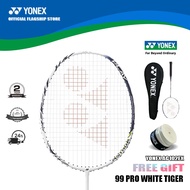 COD YONEX ASTROX-99-Pro-white Badminton Racket Full Carbon Single 4U 26-30Lbs 83g Made In Japan Unis
