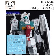 [ G Rework ] HG79 HG 1/144  RGC 79 GM SLEGGAAR GTO GUNDAM WATER SLIDE DECAL