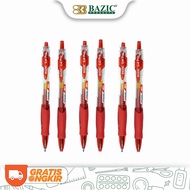 MERAH Bazic Gel Pen B1 Red - Gel Pen Red Ink Shallow Pen/