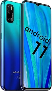 Ulefone Unlocked Smartphones Note 9P, 16MP + 5MP + 2MP, Dual Sim Phones Unlocked, Android 11 4GB+64GB ROM, 6.52" FHD, Fingerprint Face Detection, 4500mAh high Capacity Battery, T-Mobile - Blue