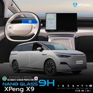 iProtec ฟิล์มใสกันรอยหน้าจอรถยนต์ Xpeng X9 เทคโนโลยี Nano Glass 9H