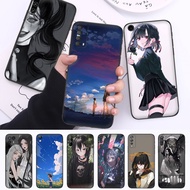 Samsung A11 A12 A21S A22 anime girls with black hair phone case