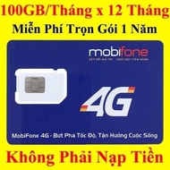 Sim 4G Mobifone MDT250A 21G12 12MAX90 12FD50 6MDT150 12MDT150 ( Tuy gói cước)