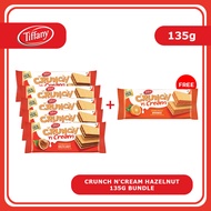 [BUY 5 GET FREE Orange] Tiffany Crunch N' Cream Hazelnut Wafer 135g Bundle | UAE Imported | Halal