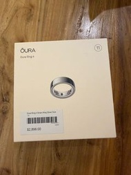 Oura Ring 4 Smart Ring Silver Size 11