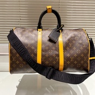 New Style Limited Premium Boutique Travel Bag Full Cowhide Cool Middle-Aged Travel Bag Handbag 45cm 