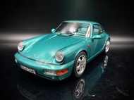 【收藏模人】Norev Porsche 911 964 Carrera 2 1992 溫布敦綠 1:18 1/18