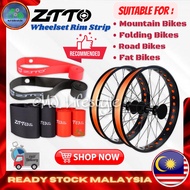 [1PC] ORIGINAL ZTTO Bicycle &amp; Fat Bike Wheel Rim Strip Tape 20" 24" 26" 29" 700c Inner Tube Protector Tayar basikal