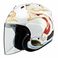 Arai VZ-RAM Nishikigoi White Open Face Helmet (Arai Koi)