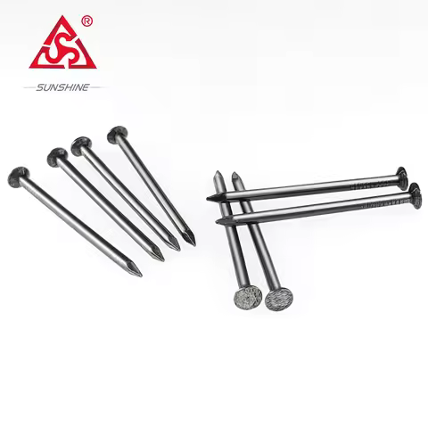 Wholesale 2.5inch Polished Smooth Shank Common Round Iron Wire Nails For Building Construction