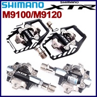 Shimano XTR M9100 M9120 Mountain Bike SPD Clipless race Pedals Set &amp; Cleats upgrade for M9000 M9020 Original  Shimano