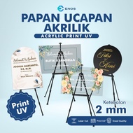 PAPAN UCAPAN AKRILIK 60 X 40 CM / PAPAN BUNGA AKRILIK / PAPAN WISUDA