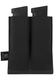 KRYDEX Molle Double Pistol Mag Pouch Speed Pistol Magazine Holder for 9mm .45 .40 Magazine