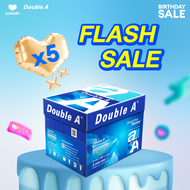 (5 กล่อง) Double A กระดาษถ่ายเอกสาร ขนาด A4 หนา 80 แกรม 500แผ่น ต่อรีม