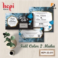 Full Color Wedding Invitation Gramature 150 Hepi 23011
