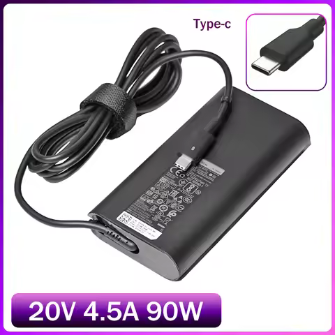 New 20V 4.5A 90W USB Type C Power Ac Adapter Charger Laptop for dell 5280 5480 5580 LA90PM170 TDK33 