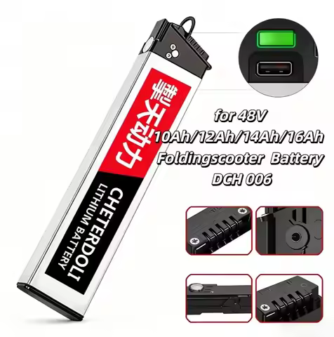 DCH 006 Folding Scooter Battery – 48V 10Ah-16Ah Rechargeable Spare Part, Stable Performance for LO26