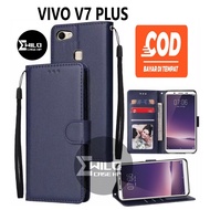 HP Case Flip Wallet Vivo V7 PLUS Premium Leather Flip Wallet Case/Mobile Wallet Case