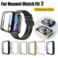 Compatible for Huawei Watch Fit 2 Case TPU Soft Full Screen Cover For Huawei Fit 2 Case All-Around Protection Ultra-thin Plated Huawei Watch fit2 Bumper Huawei Watch Fit 2 Cover