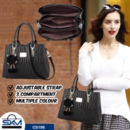 SKM Sling Handbag Women Versatile Fashion Niche Texture Shoulder Woman Handbag Beg Tangan Wanita Beg